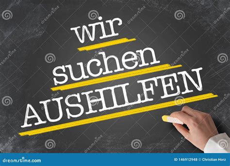 Wir suchen Aushilfen .